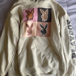 Tan Playboy Hoodie